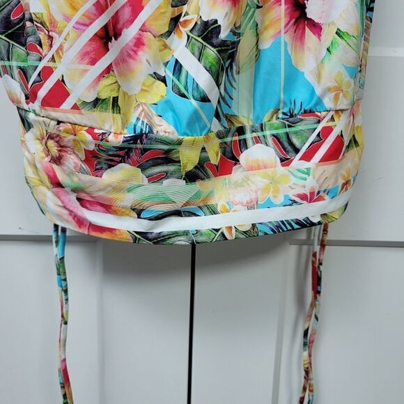 Jantzen vintage tropical blouson tankini 34D - Picture 2 of 9